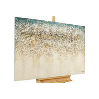 ÖLGEMÄLDE 120/80 cm - Blau/Beige, Holz/Textil (120/80cm) - KUNSTLOFT