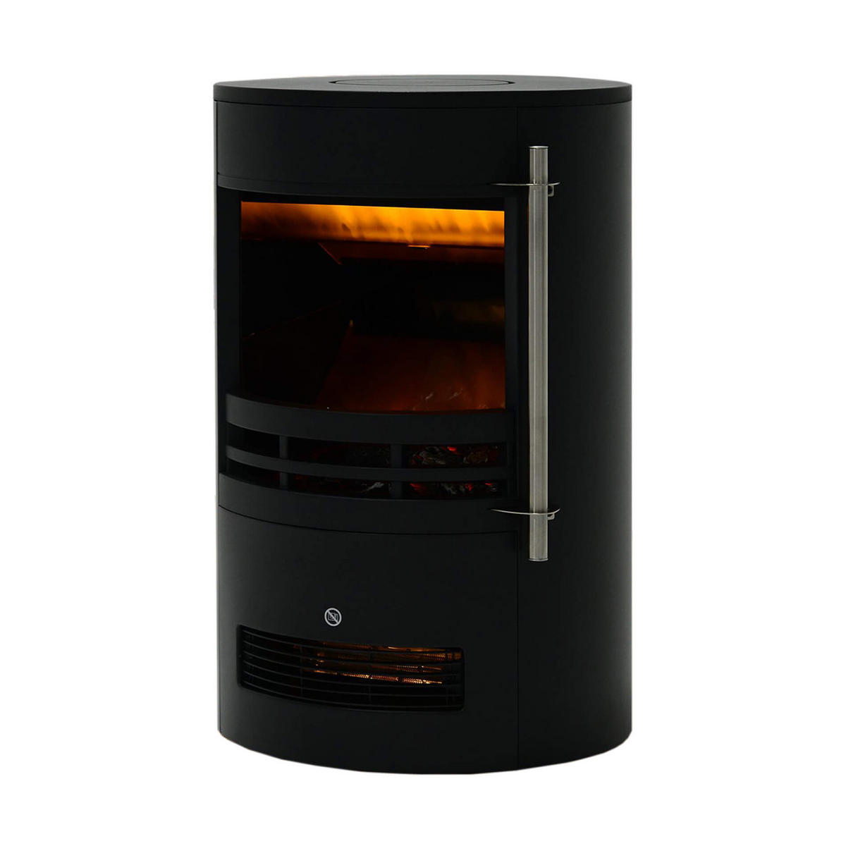 ELEKTROKAMIN Schwarz 41/41/65 cm - Schwarz, Metall (41/65/41cm) - Mobili Rebecca