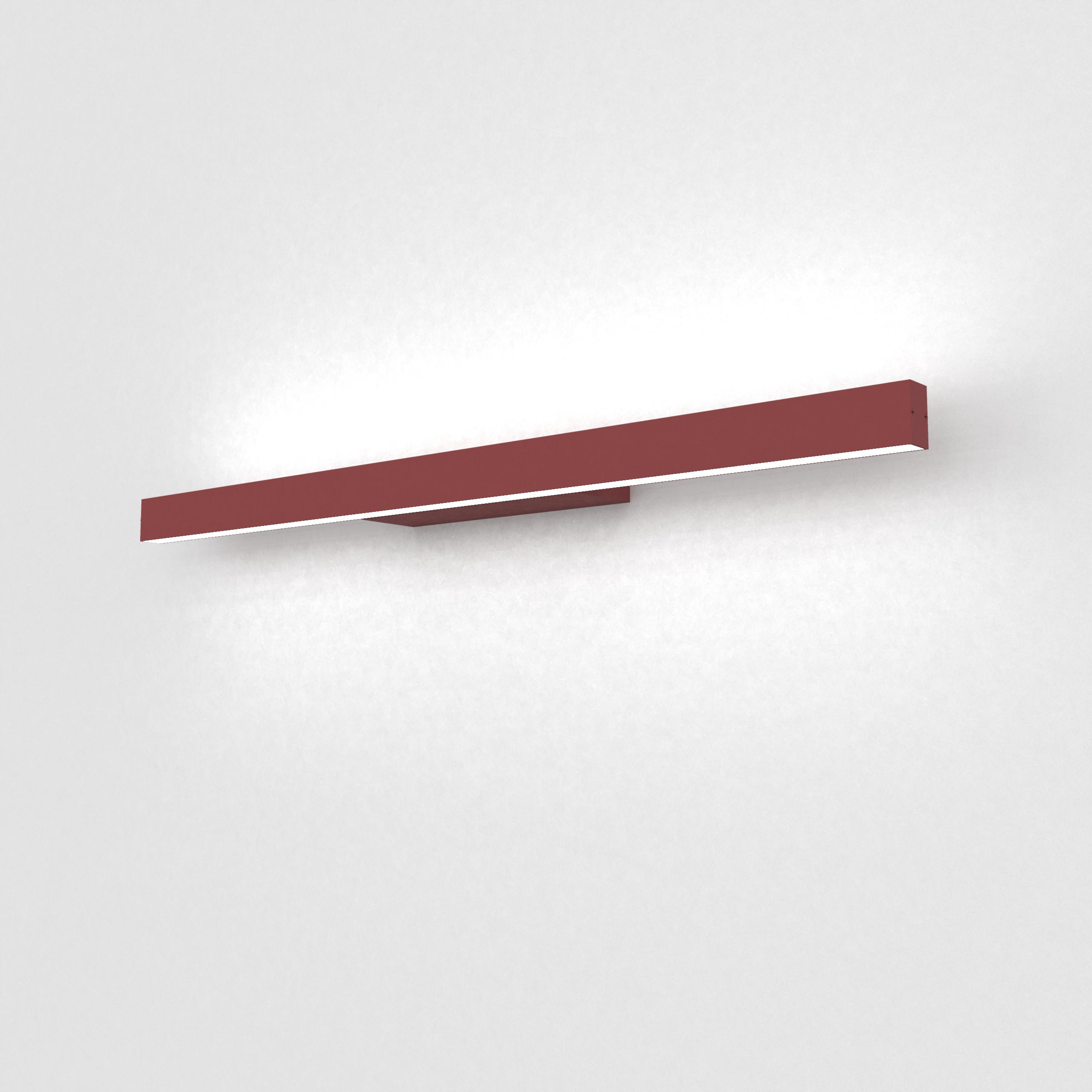 LED-WANDLEUCHTE - Rot, Metall (60/3.1/7cm) - Lumicom