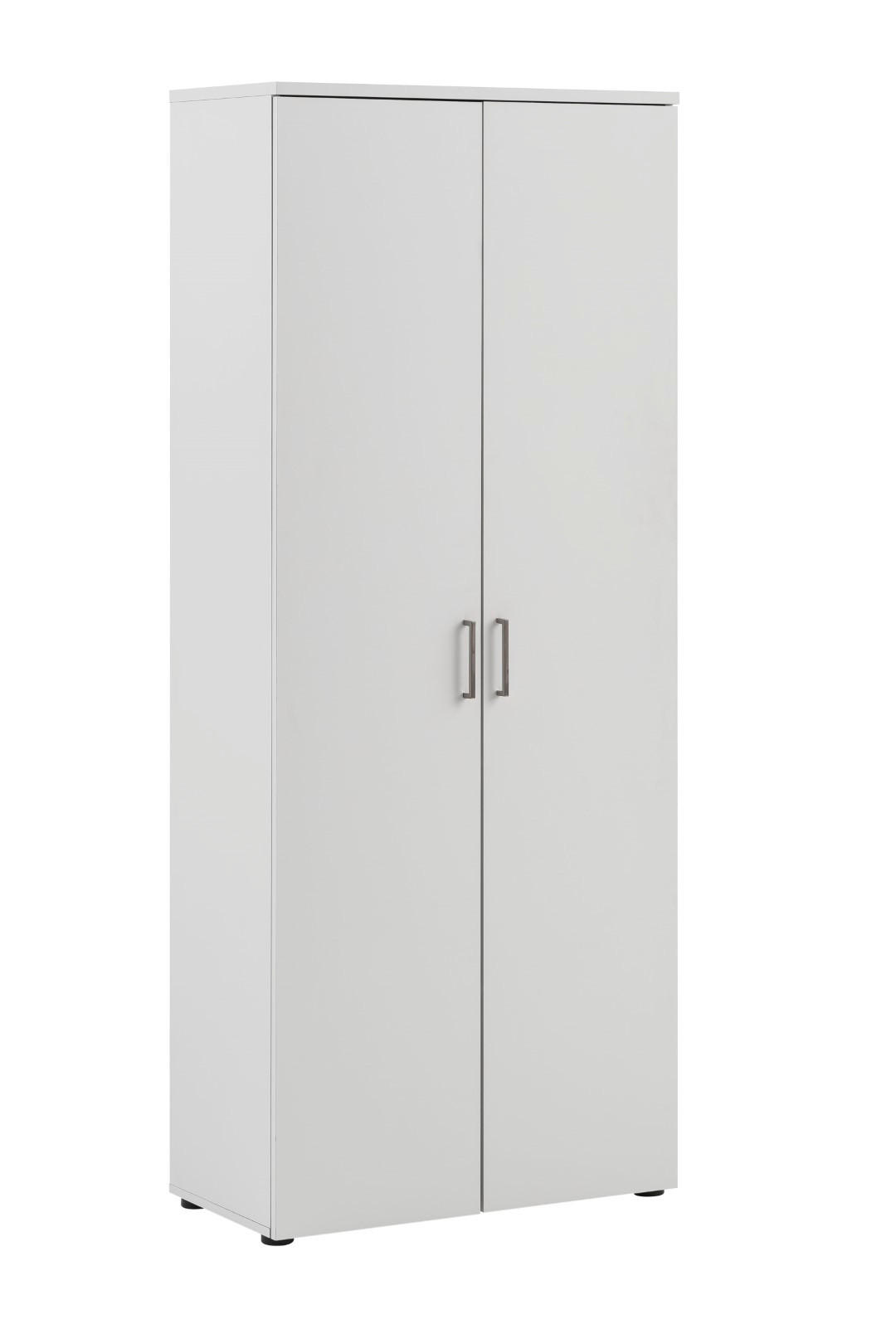AKTENSCHRANK Hippo Large  200x80x41 cm 5 Fächern & 2 Flügeltüren Lichtgrau - Grau, Holz (80/200/41cm) - PROREGAL