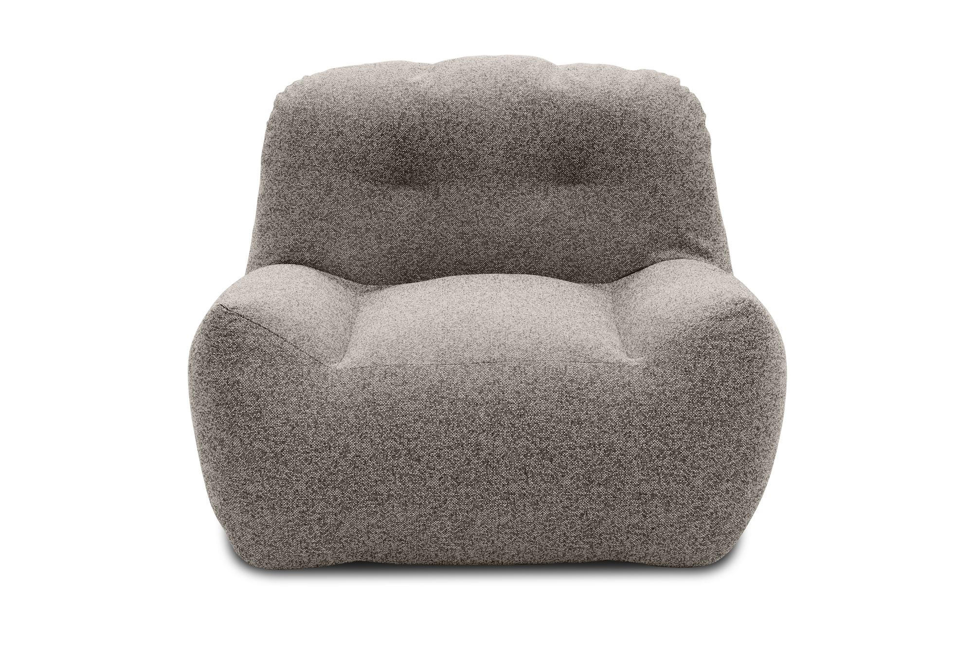 GARTENLOUNGE-SESSEL Branizlawa 103x71x102 mit Outdoorbezug zementgrau - Grau, Kunststoff (103/71/102cm) - 58aufmkessel