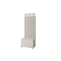 GARDEROBE Ritmo version 6 mit POLSTERPANEELEN Creme - Beige, Holzwerkstoff (70/185/40cm) - Jerpax