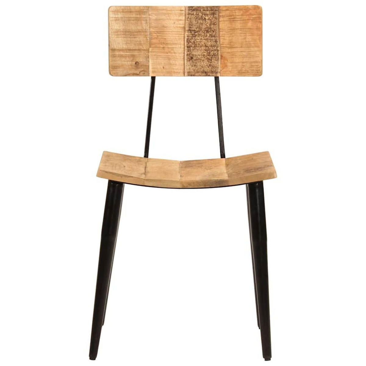 ESSZIMMERSTÜHLE 2Er Set 44/40/80 Cm Massivholz Mango - Braun, Holz (37/80/44cm) - vidaXL