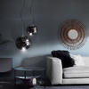 PENDELLEUCHTE Sphere Chrom/Rauch Ø 40cm - Chromfarben, Glas (40/40/40cm) - s.luce