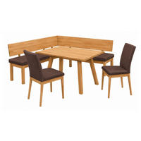 ECKBANKGRUPPE Modern Danny 1 für 7 Personen Massivholz Kernbuche/Braun - Kernbuche/Braun, Holz (155/85/194cm) - 58aufmkessel