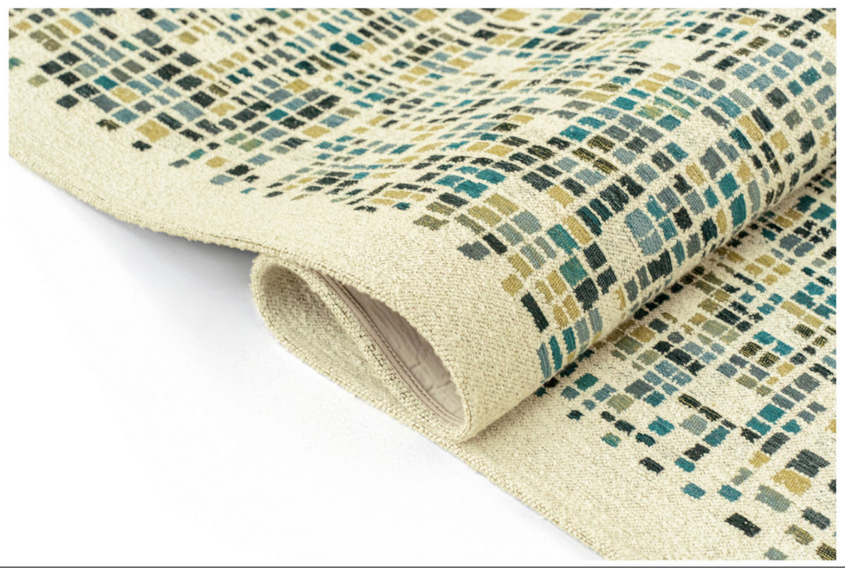 TEPPICH modern Flachgewebe BOXY Blau 240 x 340 cm - Blau, Textil (240/340cm) - Novatrend