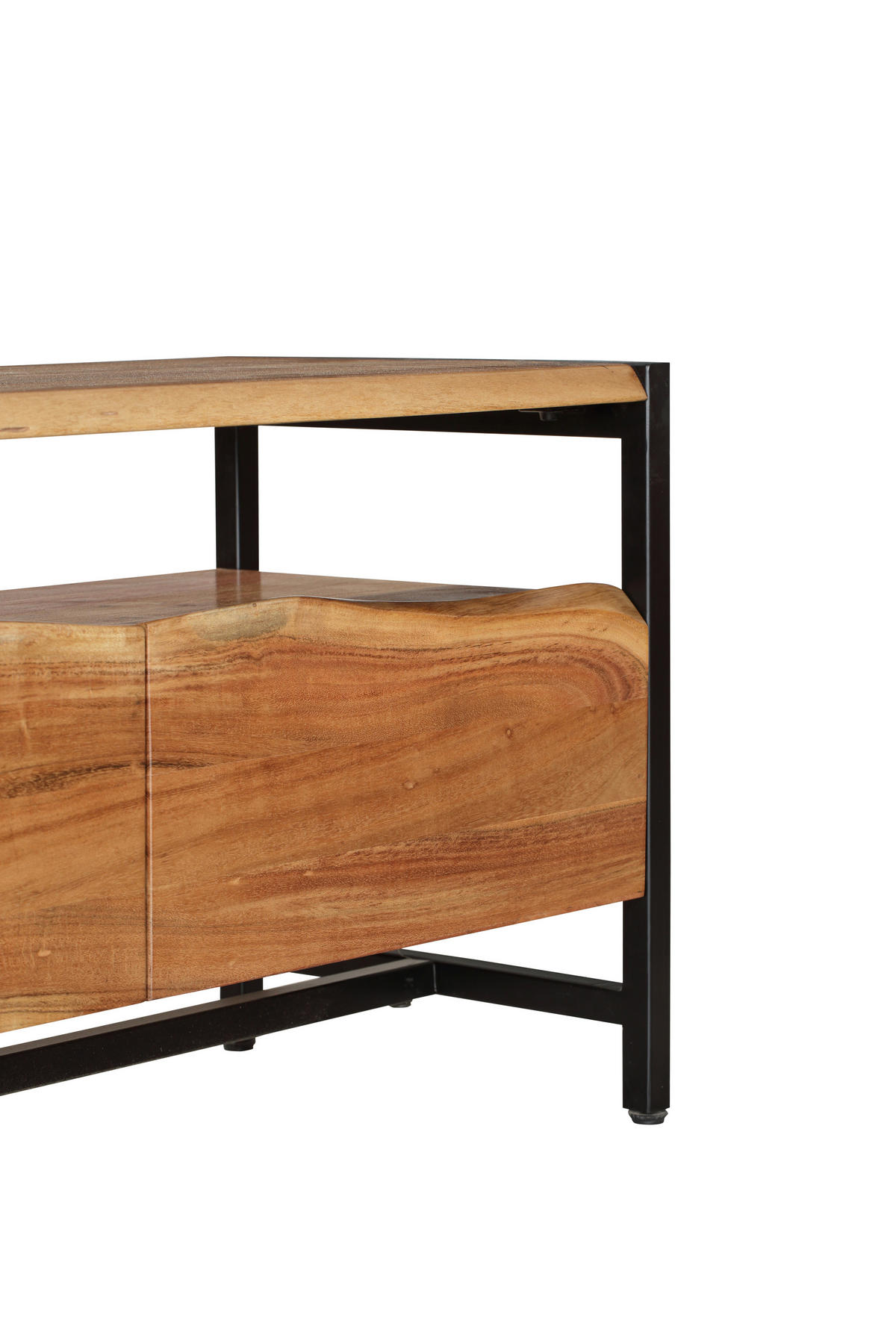 TV-SCHRANK Bjorn Akazie Natur 51x43x145cm - Hellbraun, Holz (43/51/145cm) - DELUKE