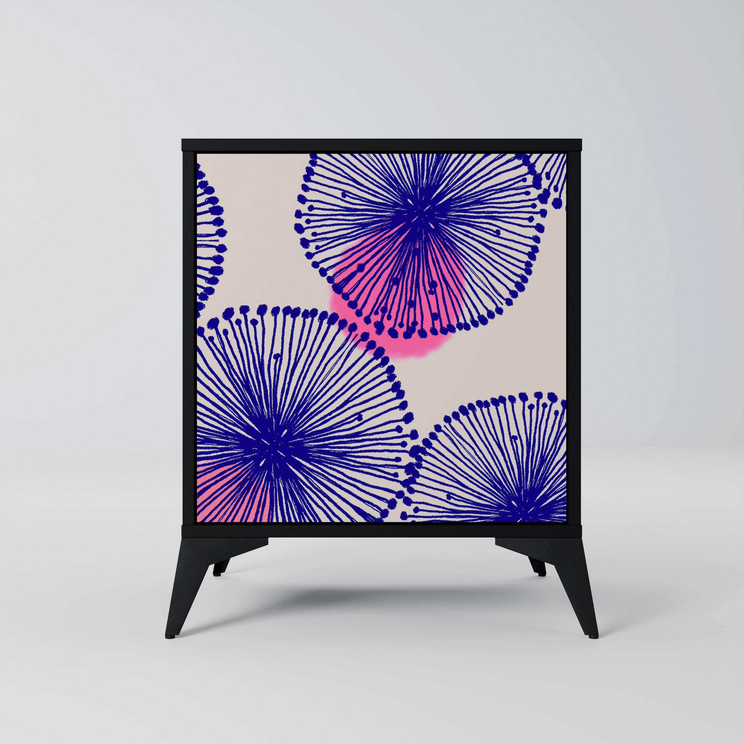 SpaceRebels Sideboard Schwarz 57.5x70.5x42 cm