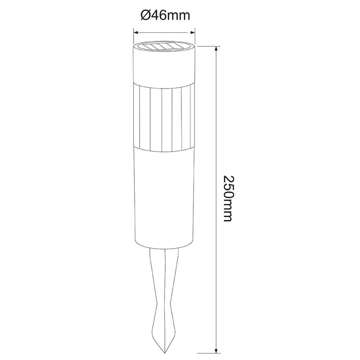 LED SOLARLAMPE Edelstahl Silber Außenbereich 8er Set - Silberfarben, Metall (4.6/4.6/25cm) - Globo Lighting