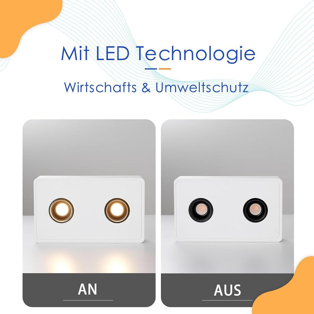 LED-DECKENLEUCHTE Traum 23/14/6 cm - Weiß, Metall (23/14/6cm) - Nettlife