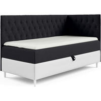 KINDERBETT FLIPPO 3 - Schwarz/Weiß, Holzwerkstoff (86/208cm) - Meblini