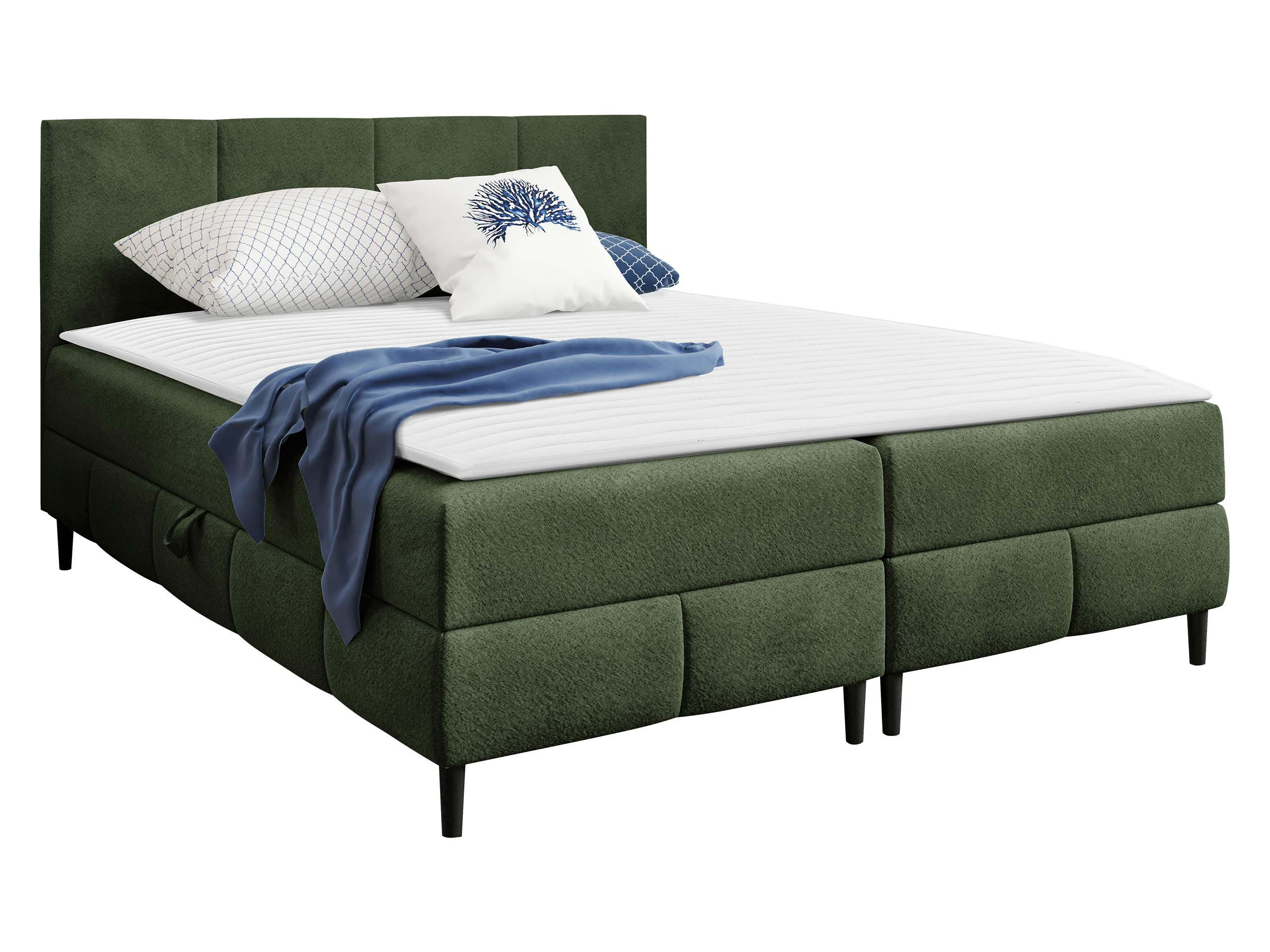 BOXBETT Box Best 2 - Schwarz/Grün, Holz/Holzwerkstoff (200/200cm) - MIRJAN24