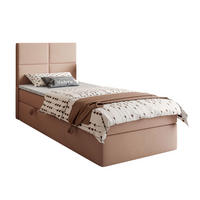 BOXSPRINGBETT Bett CROSS MINI mit Topper 90x200 cm Jasmine 61 - Rosa, Textil - Lookway