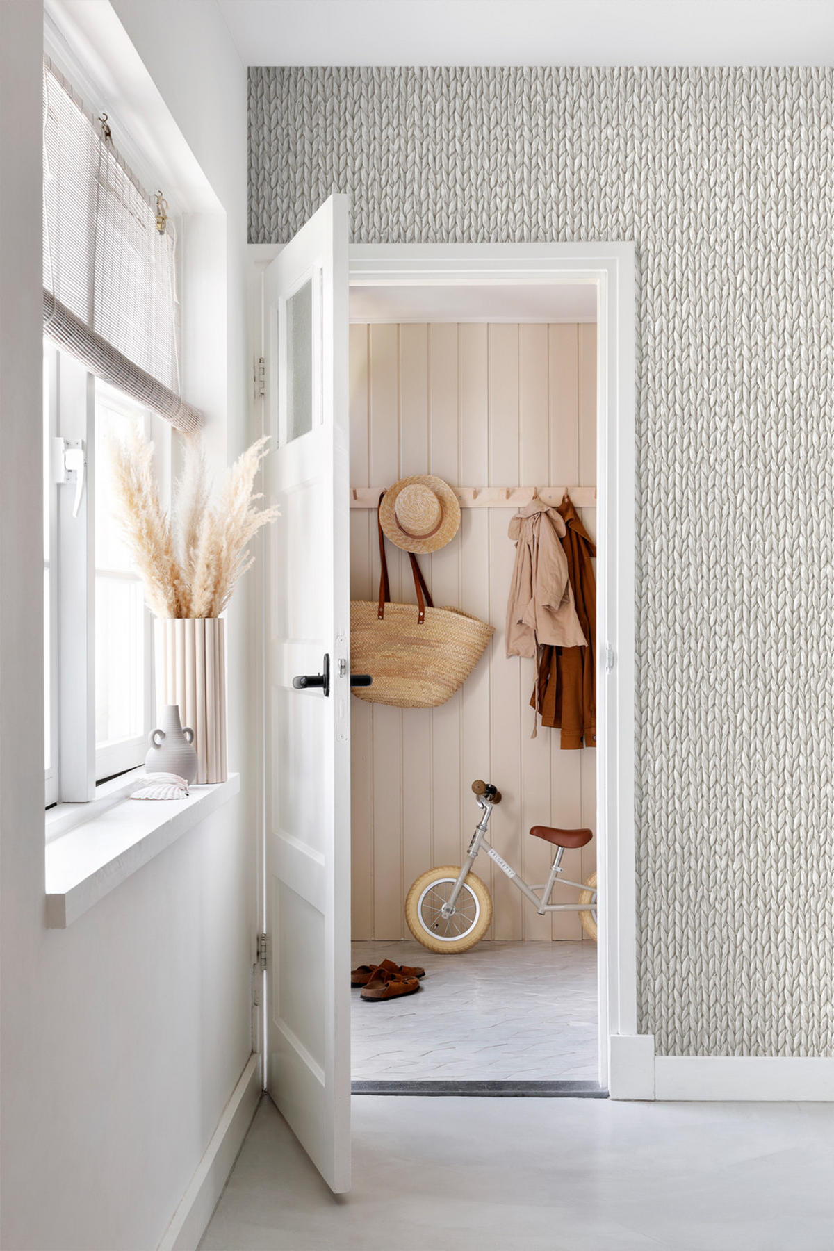 TAPETE Schilfmuster 53 cm x 10.05 m - Beige, Papier (53/1000cm) - ESTAhome