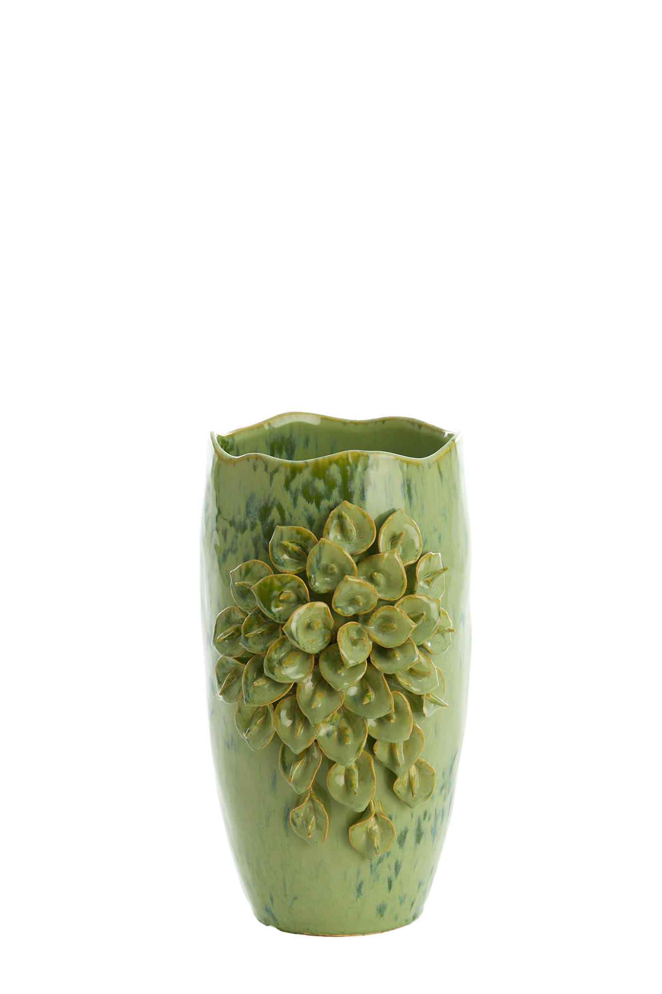 VASE Amiata Grün 23/19/35,5 cm - Grün, Keramik (35.5cm) - Light & Living