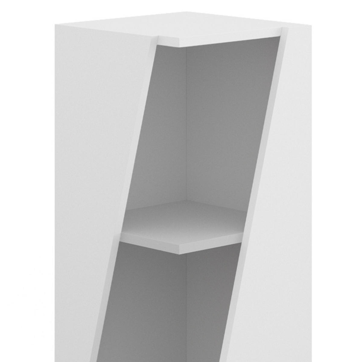 MIDISCHRANK Benno Weiß 31.6 x 70.5 cm mit offenen Ablagen - Weiß, Holzwerkstoff (31.6/70.5/31.6cm) - Vicco