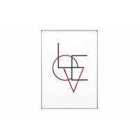 WANDBILD Rosa 50/70 cm - Pink/Schwarz, Glas (1.85/70cm) - KUNSTLOFT