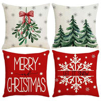 KISSENBEZUG 4er-Set 45 x 45 cm Weihnachten - Multicolor, Textil (45/45cm)