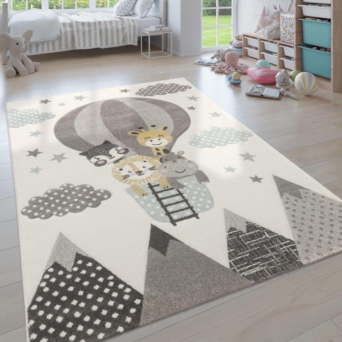 KINDERTEPPICH 140/200 COSMO 343 - Creme, Kunststoff (140/200cm) - Paco Home