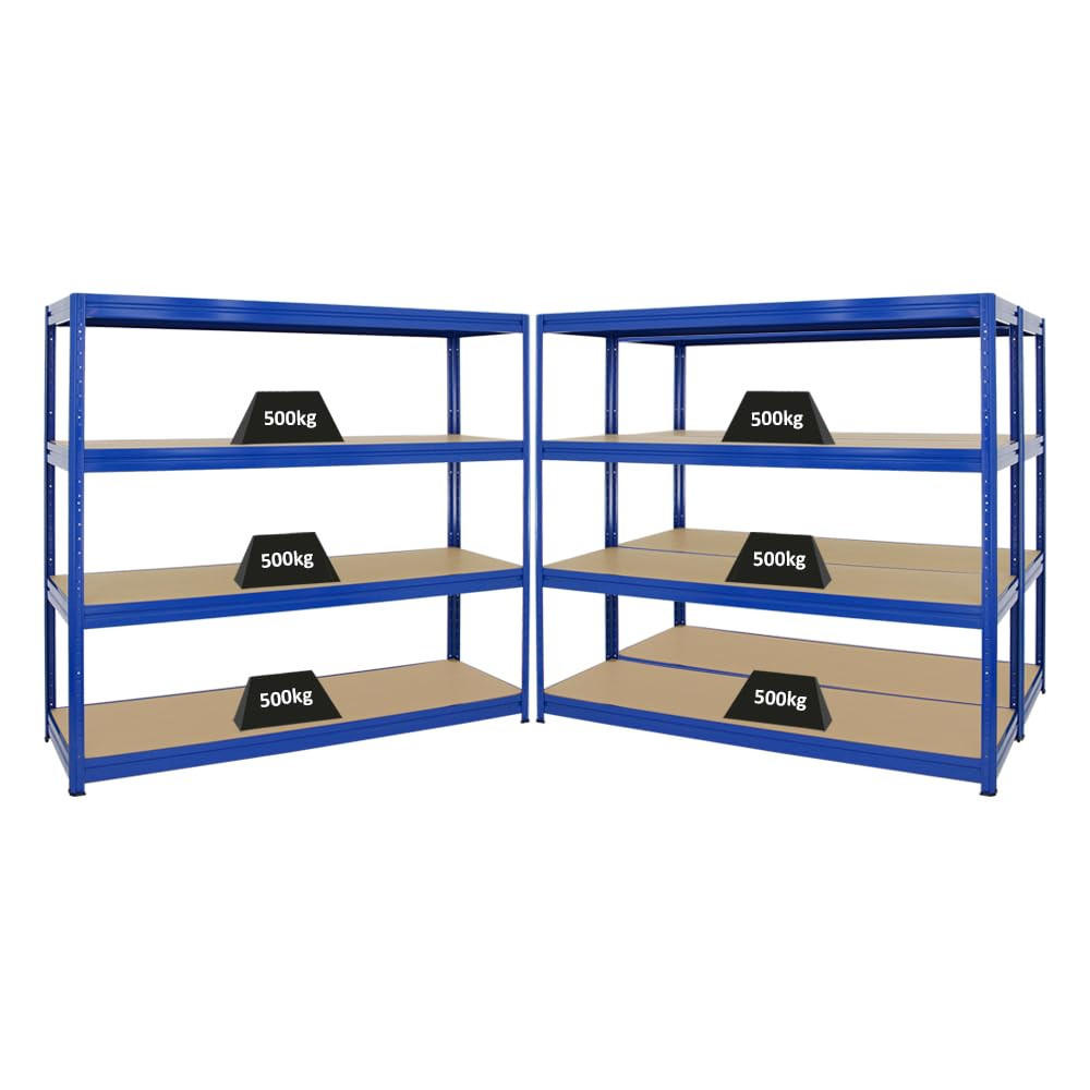 Proregal Schwerlastregal Blau 540x180x60 cm