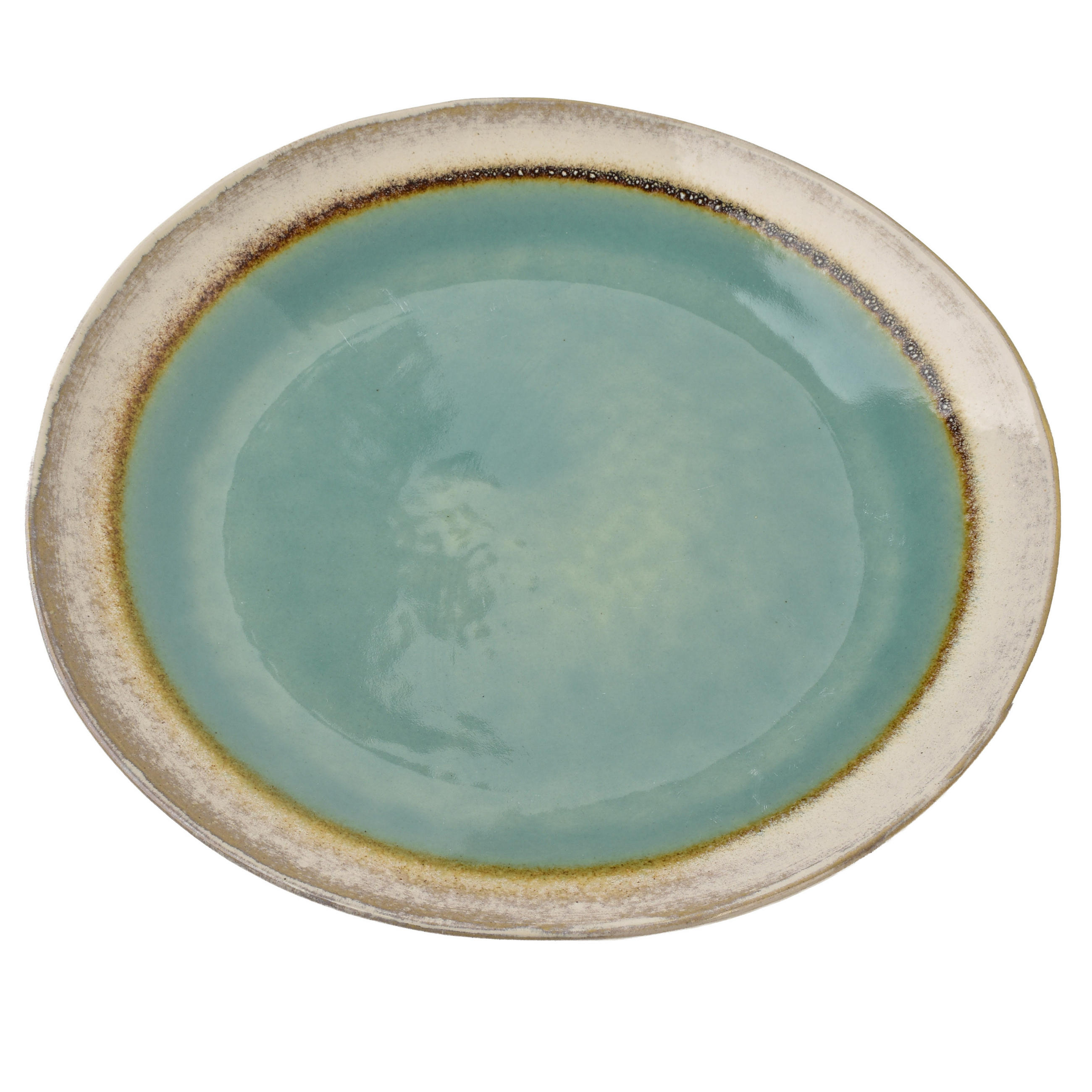 TELLER Basic Nature 27,5cm Keramik - Türkis, Keramik (27.5/27.5/2.5cm) - Mondex