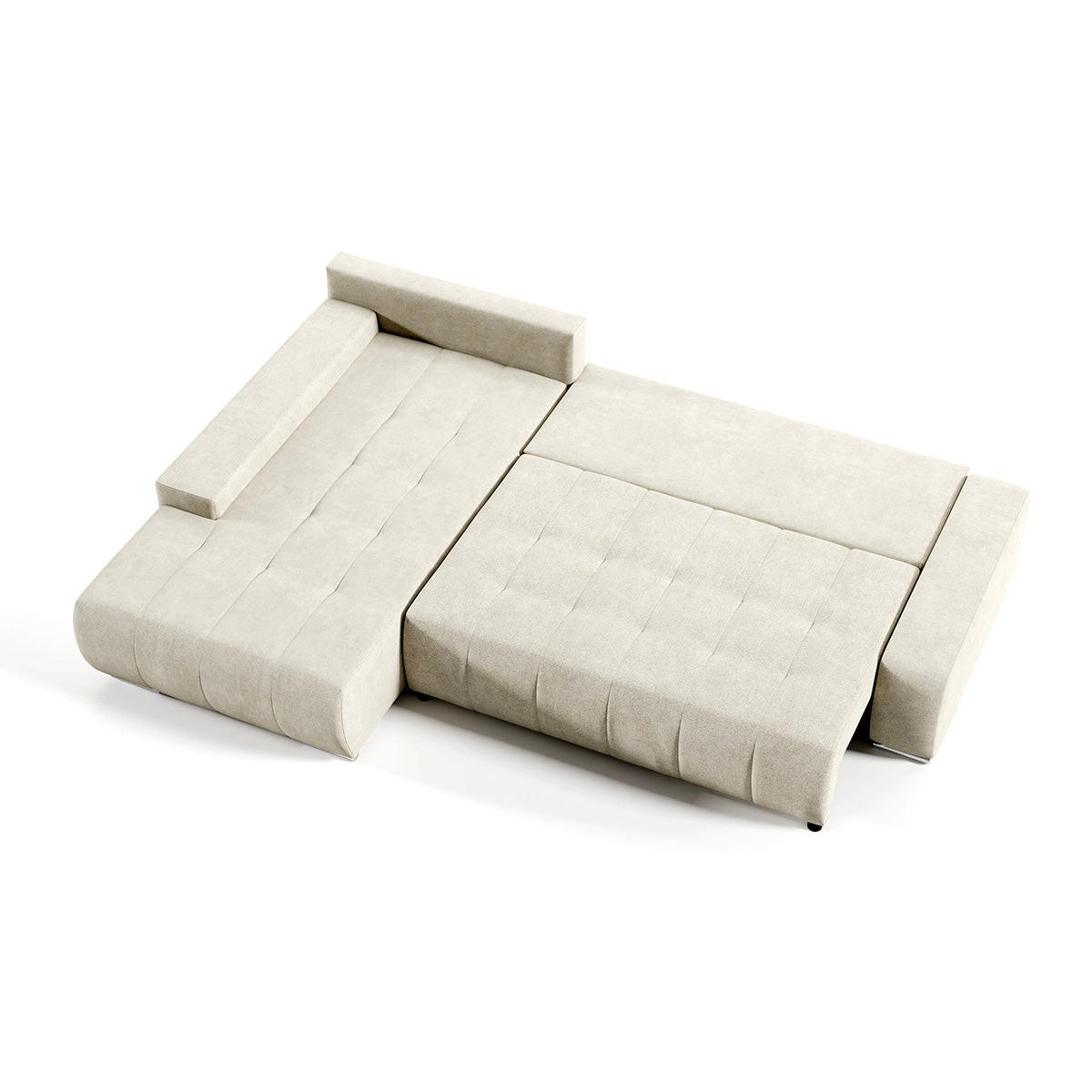 ECKSOFA Jonas 4 Sitzplätze Grau - Grau, Holzwerkstoff (265/185cm) - Petits-meubles