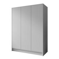 SCHRANK Weiß 150 ALA Glatt Ohne Spiegel Ohne Griffe - Weiß, Holzwerkstoff (150/200/51cm) - Sepro Meble