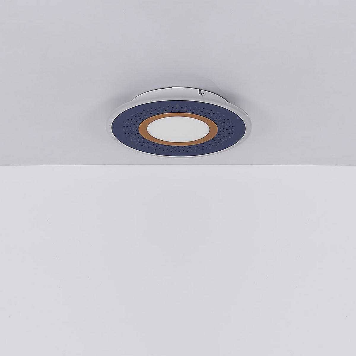 LED DECKENLEUCHTE Ingomar Blau Metall - Blau, Metall (37.2/37.2/5cm) - Globo Lighting