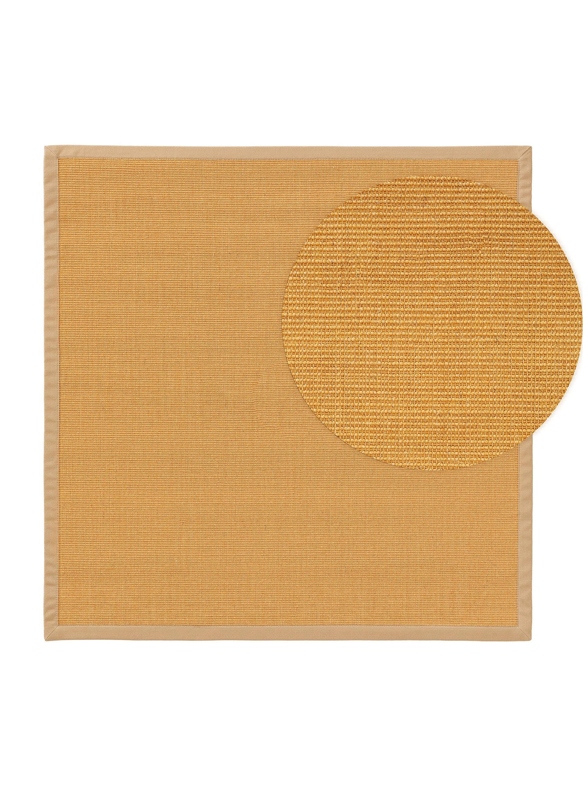 SISALTEPPICH Sana Beige 200x200 cm - Beige, Textil (200/200cm) - benuta Nest