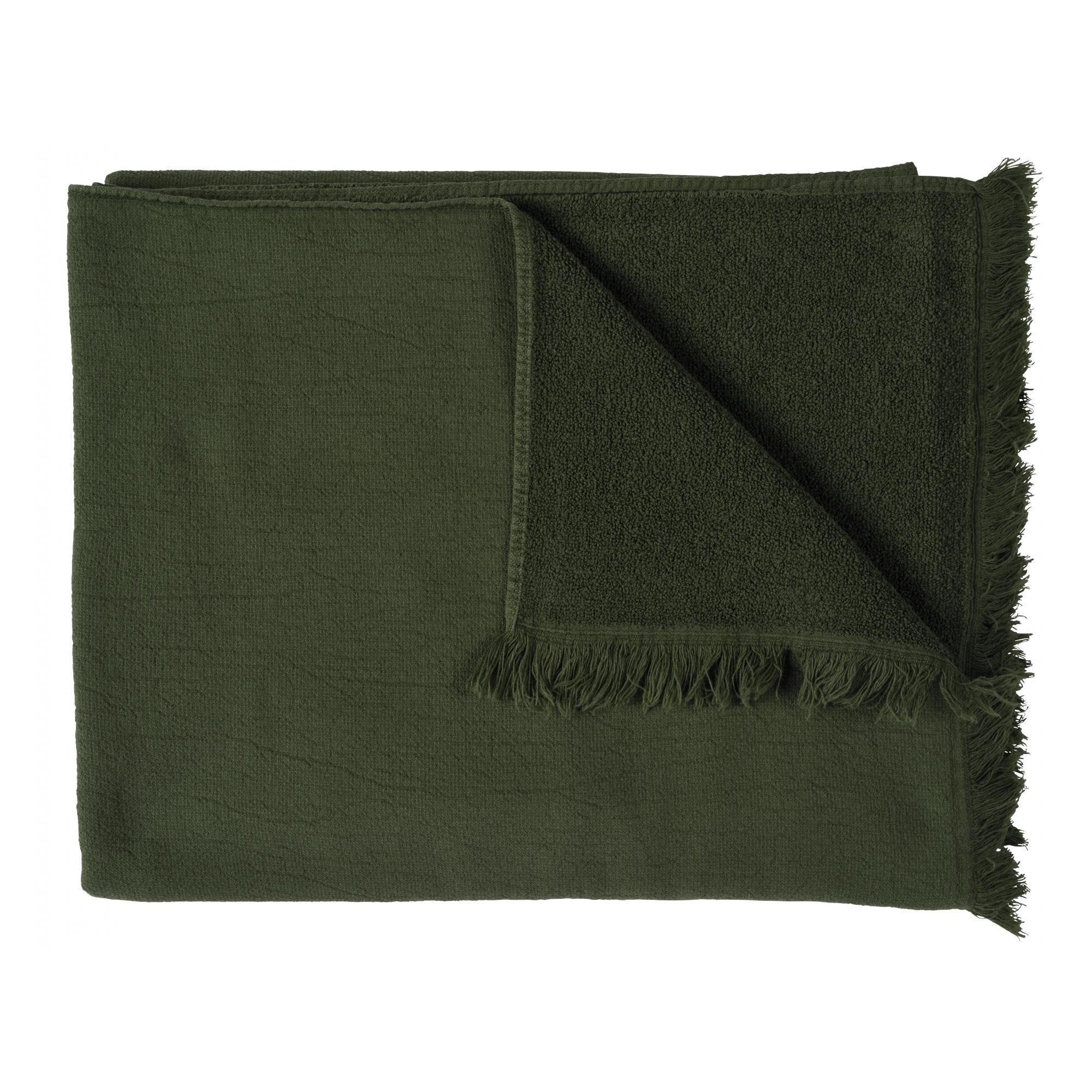 MAXI-BADETUCH Luna grünkohl 100 x 160 cm - Grün, Textil (100/160cm)