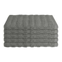 GÄSTETUCHSET Neapel - 5-teilig - 30x50 cm - Dunkelgrau - Dunkelgrau, Textil (30/50cm) - SCHIESSER