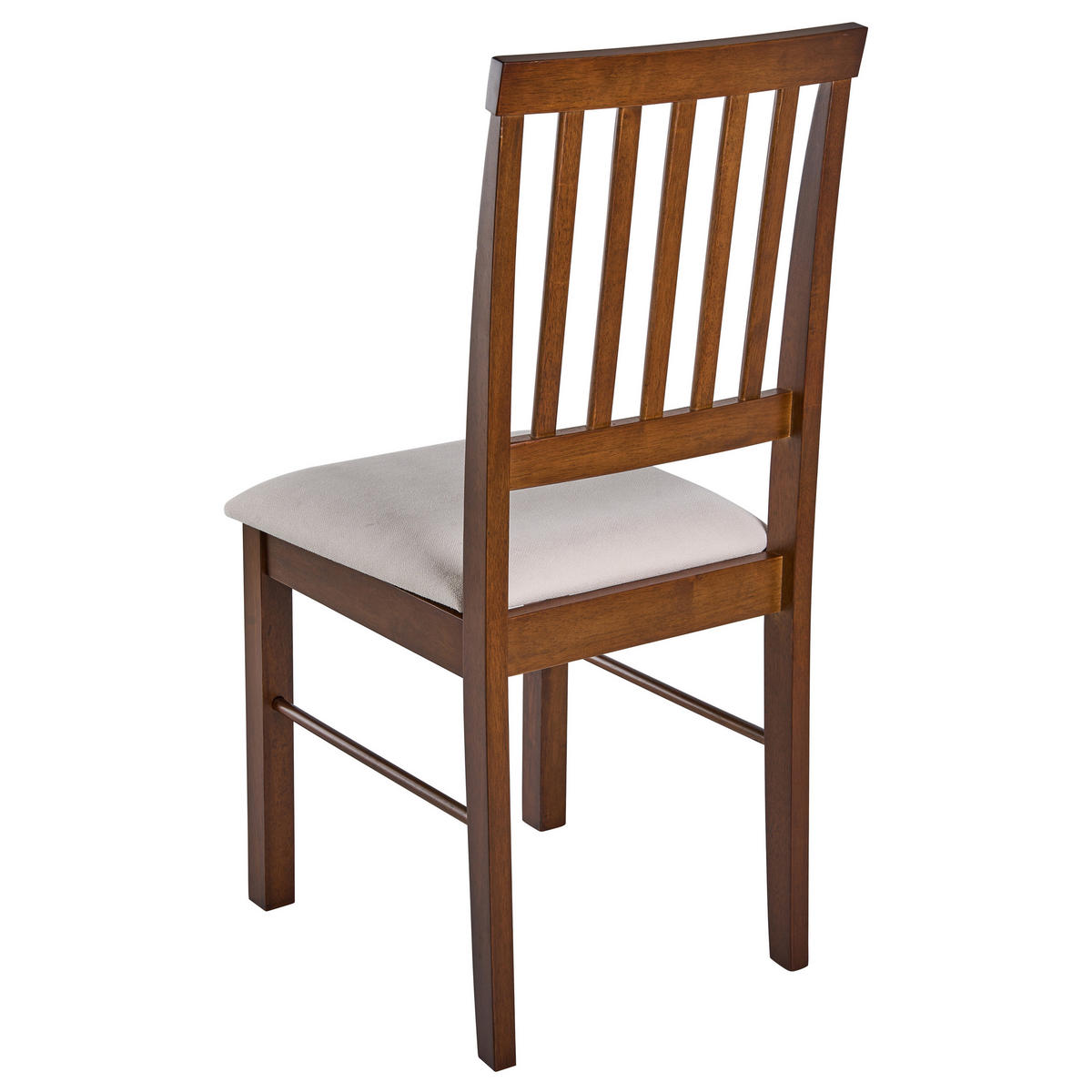 ESSZIMMERSTUHL 2er-Set Holz Dunkelbraun/Hellbeige Orono - Dunkelbraun, Holz (44/92/50cm) - Beliani
