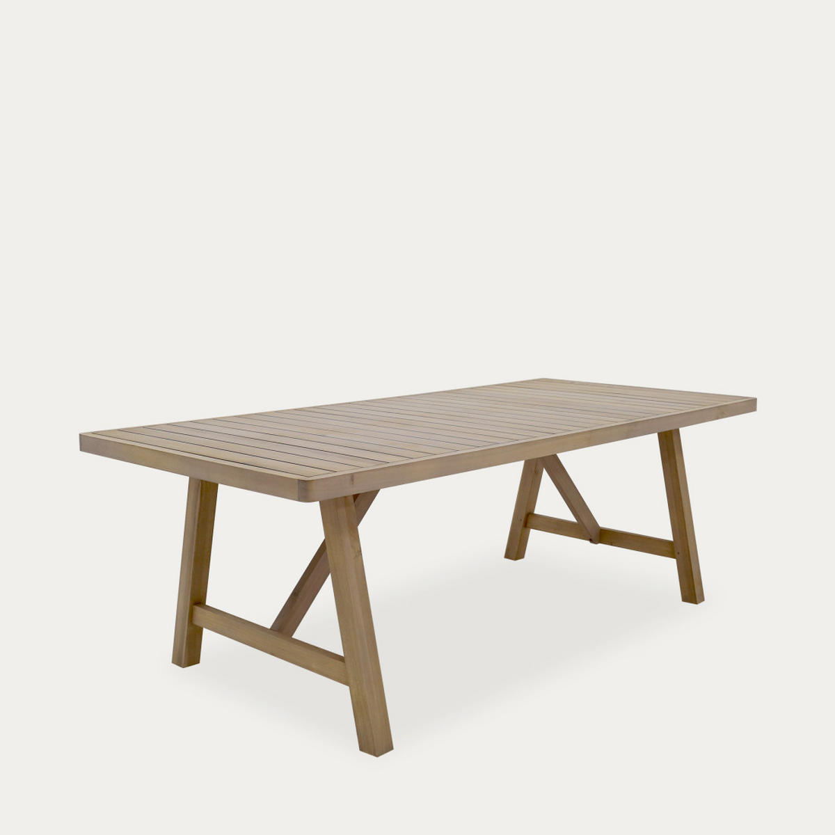 GARTENTISCH Luzon Natur 100 x 220 - Braun, Holz (100/220/75cm) - Kenay Home