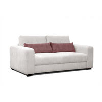 SOFA OLI 3-Sitzer, perlweiß - Weiß, Holz/Textil (208/91/108cm) - Courtois Laville