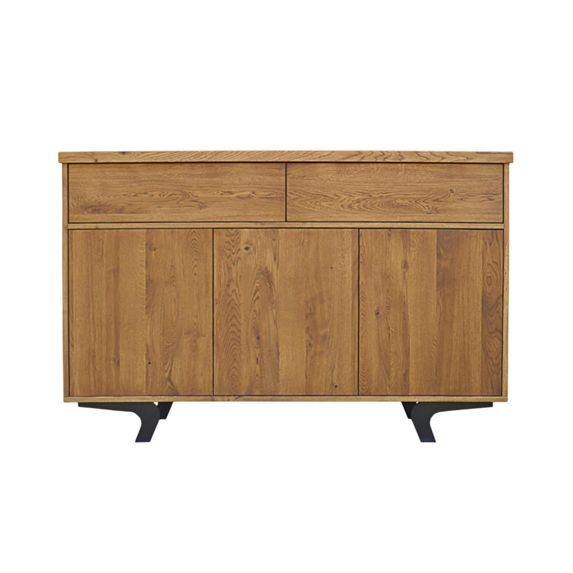 SIDEBOARD Industrial Look aus Massivholz 150 cm breit VITA II - Eichefarben, Holz (150/120/45cm) - Rawood Furniture