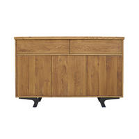 SIDEBOARD Industrial Look aus Massivholz 150 cm breit VITA II - Eichefarben, Holz (150/120/45cm) - Rawood Furniture