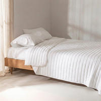 TAGESDECKE Dash Weiss 270x260 cm (Bett 160/180) - Weiß, Textil (270/260cm) - Happy Friday