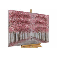 ÖLGEMÄLDE 120/80 cm - Pink, Holz/Textil (2.3/80cm) - KUNSTLOFT