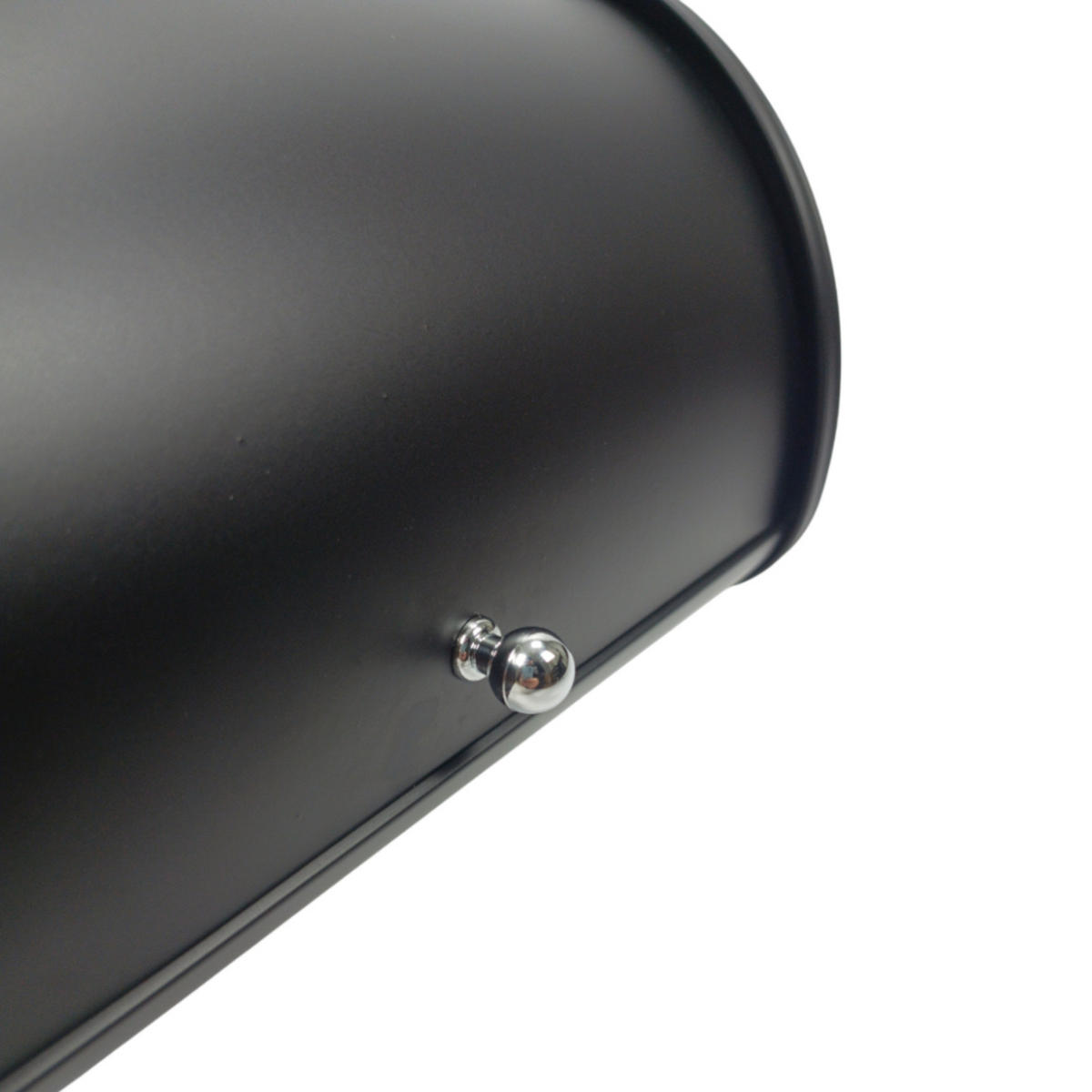 BROTKASTEN Metall Schwarz rolltop 31,5x26x17 cm - Schwarz, Metall (31.5/17/26cm) - Begryf