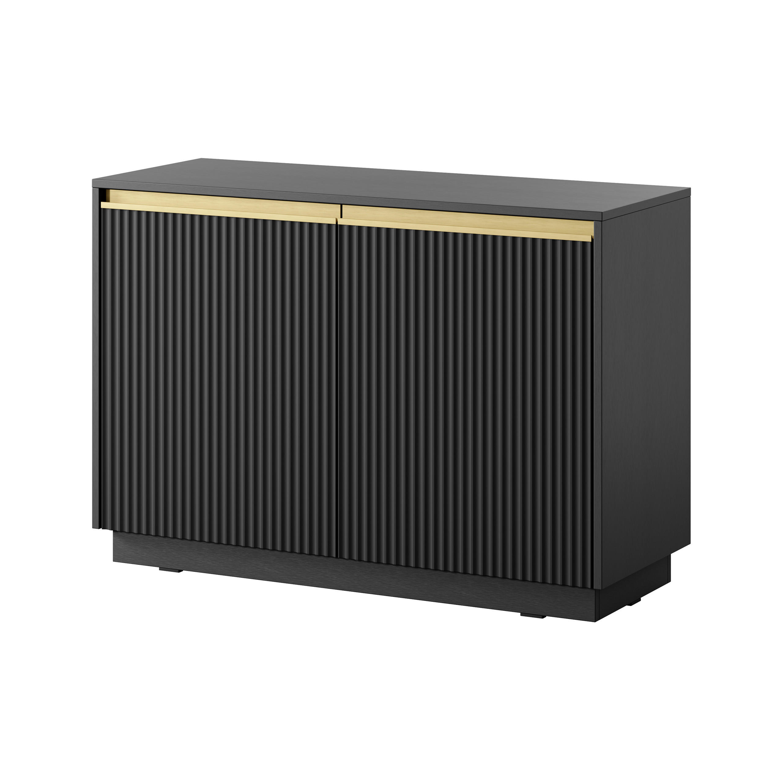 Masseno Kommode Schwarz 104x72x39 cm