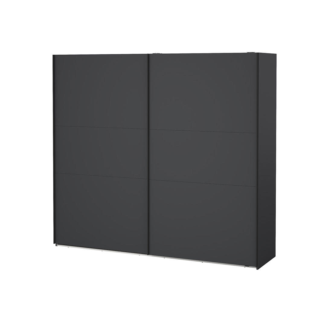 SCHIEBETÜRENSCHRANK, Como, Grau, Holzwerkstoff, 244 x 67 x 221 cm - Grau, Holzwerkstoff (244/221/67cm) - ebuy24