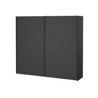 SCHIEBETÜRENSCHRANK, Como, Grau, Holzwerkstoff, 244 x 67 x 221 cm - Grau, Holzwerkstoff (244/221/67cm) - ebuy24