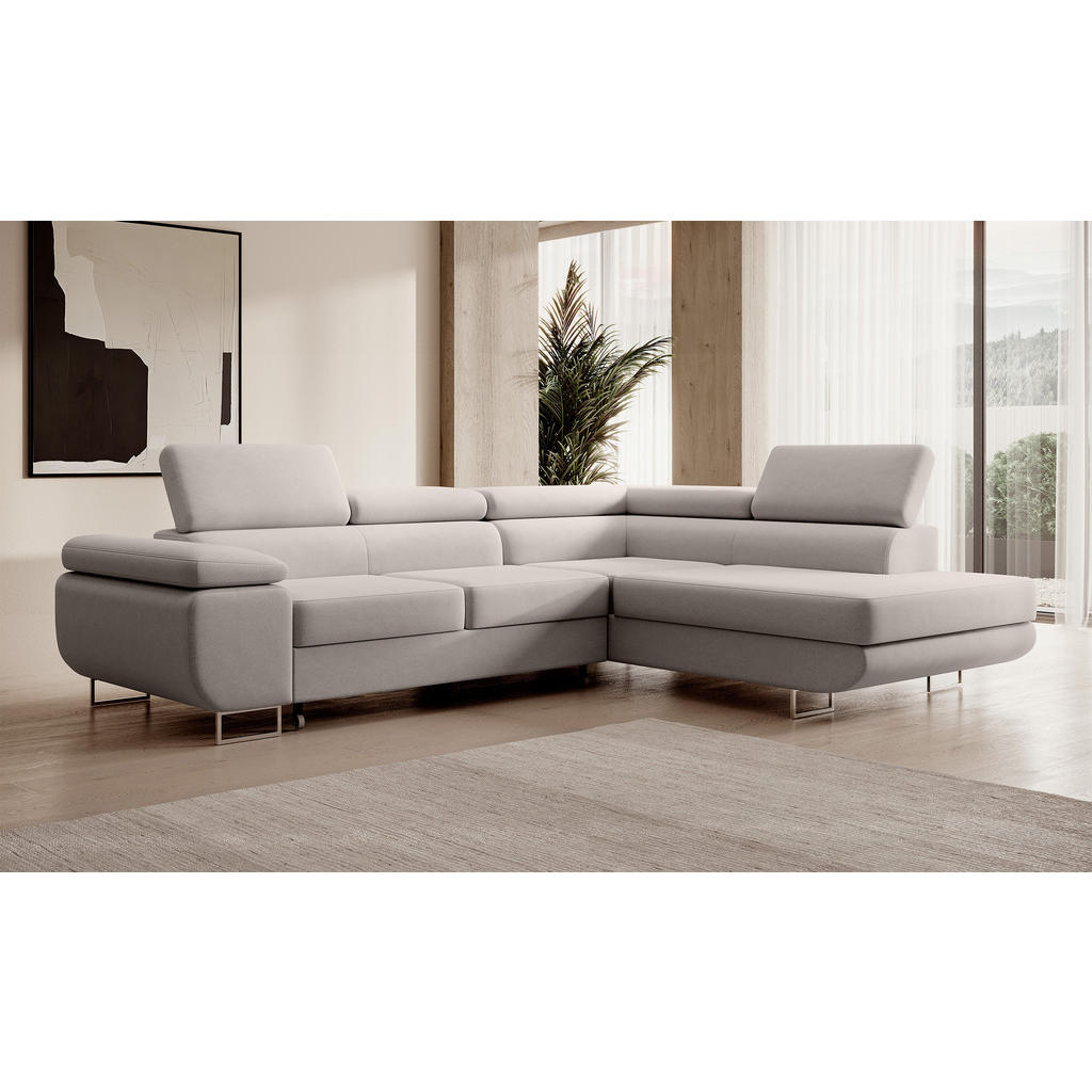 Thumbnail - Selsey Ecksofa, Creme, Textil, L-Form, Ottomane rechts, 275x203 cm, Wohnzimmer, Sofas & Couches, Wohnlandschaften, Eckso...