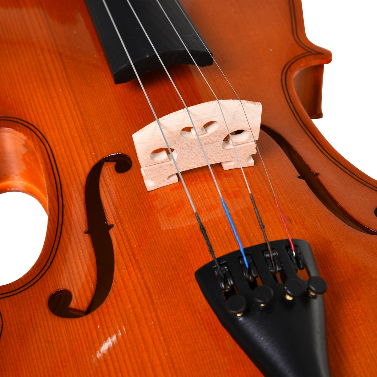 VIOLINE DE-18658 4/4 Vollgröße, Komplettset mit Zubehör - Braun, Holzwerkstoff (21/7/58cm) - ComfortXL