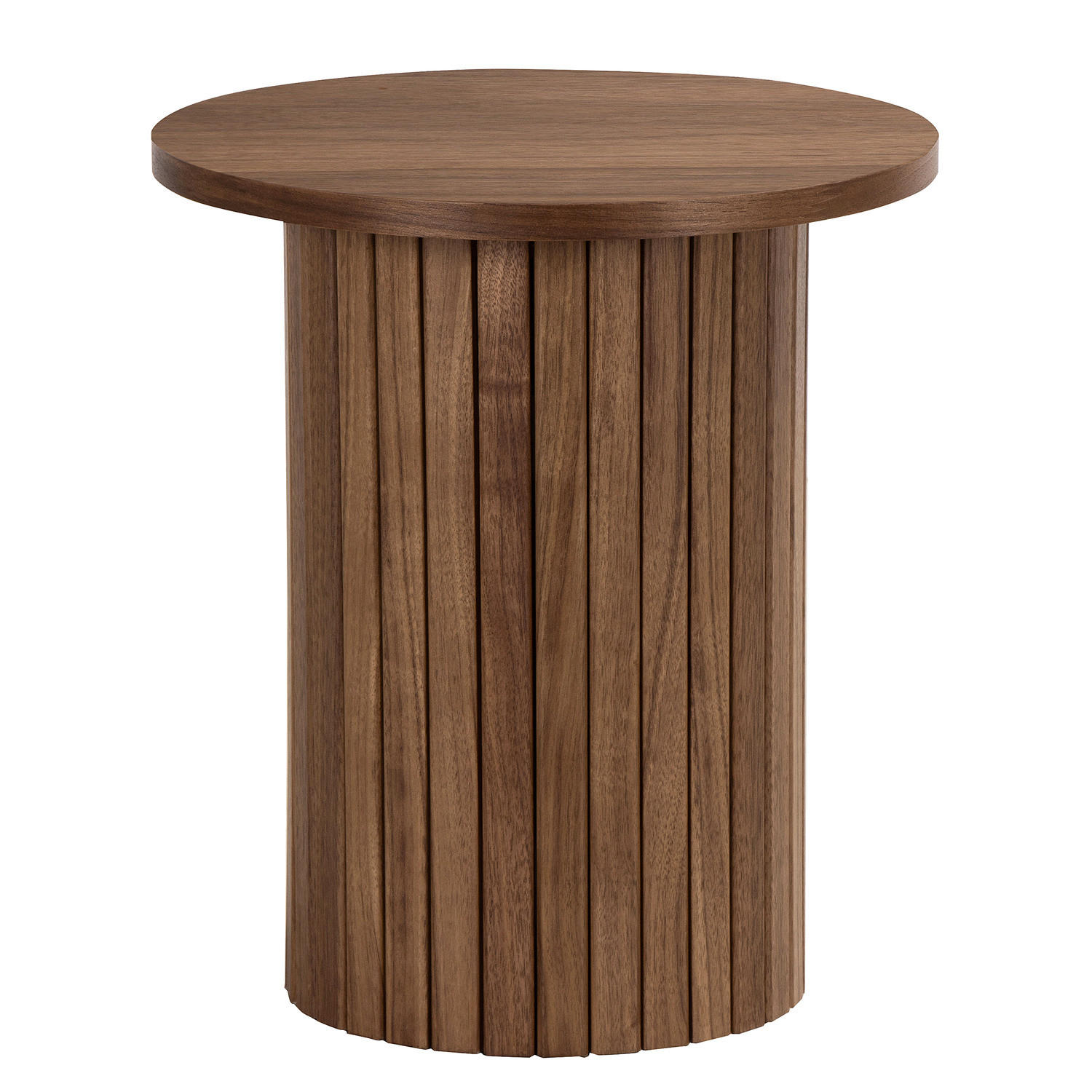 BEISTELLTISCH - MDF - Eiche - Walnussfarben, Holzwerkstoff (40/40/45cm) - home24