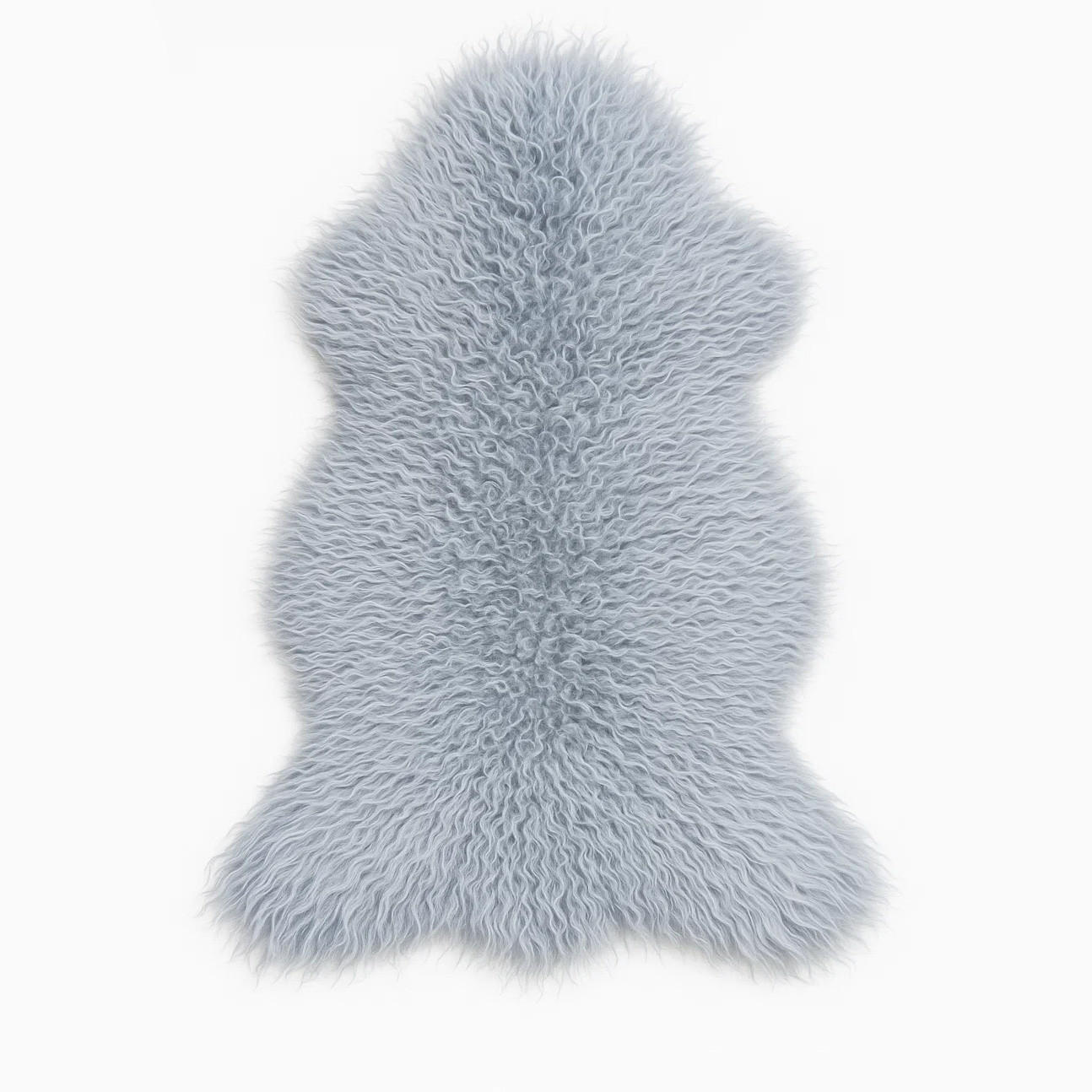 SCHAFFELL Island Lammfell lockig ca. 110 cm Naturfarben - Grau, Fell (60/110cm)