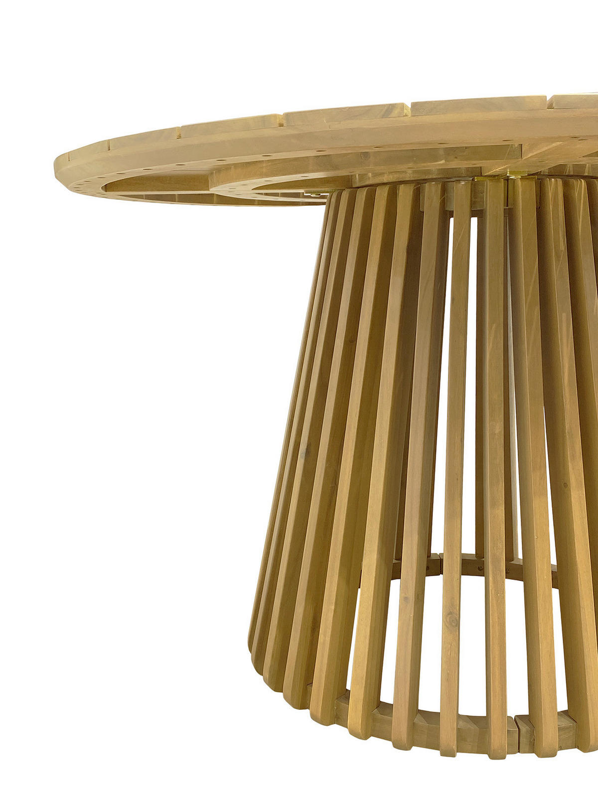 MASSIVER GARTENTISCH - Akazie massiv - Braun - Braun/Akaziefarben, Holz (120/120/76cm) - home24