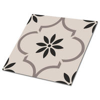 FLIESENAUFKLEBER 9 Stück 30x30 cm selbstklebend Arabisches Blumenmuster - Beige, Textil (30/1.6/30cm) - TULUP