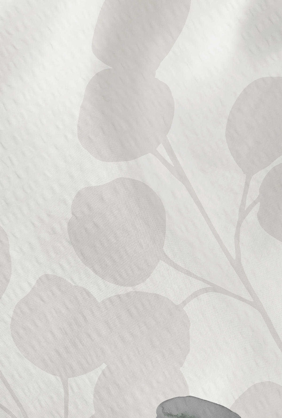 BETTWÄSCHE-GARNITUR Premium Seersucker Stilisierte Pflanze pistaziengrün, 135x200 cm + 80x80 cm - Hellgrün, Textil (135/200cm) - biberna