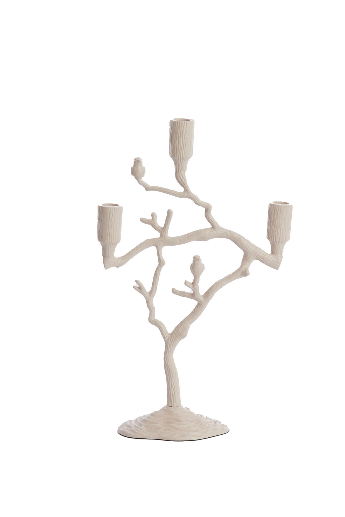 KERZENHALTER Jardia Weiß Ø26/42 cm - Weiß, Metall (11/42/26cm) - Light & Living